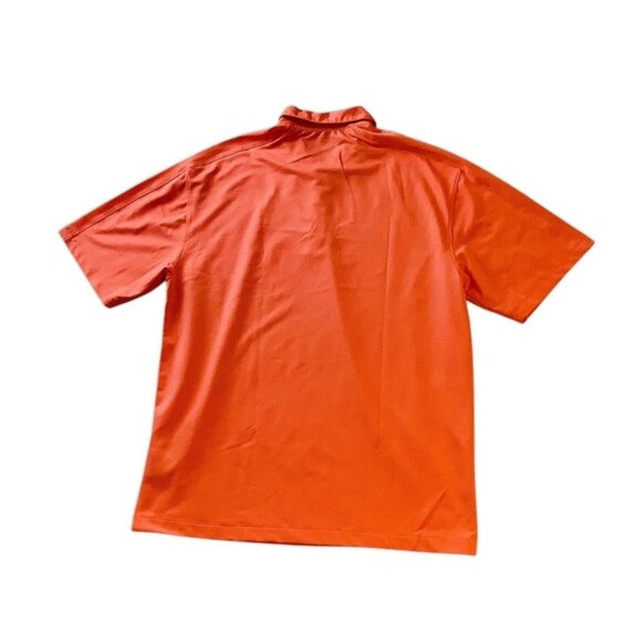Nike Golf Dry Fit Polo Orange Shirt Swoosh Logo Mens Size L - Picture 2 of 8